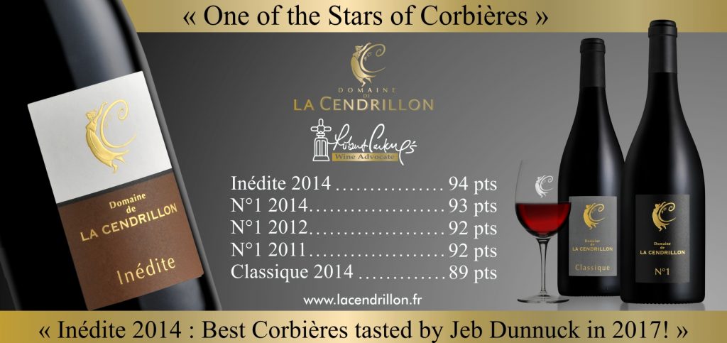 Domaine de la Cendrillon - Vins bio des Corbières - commentaire Wine Advocate sur l'Inédite