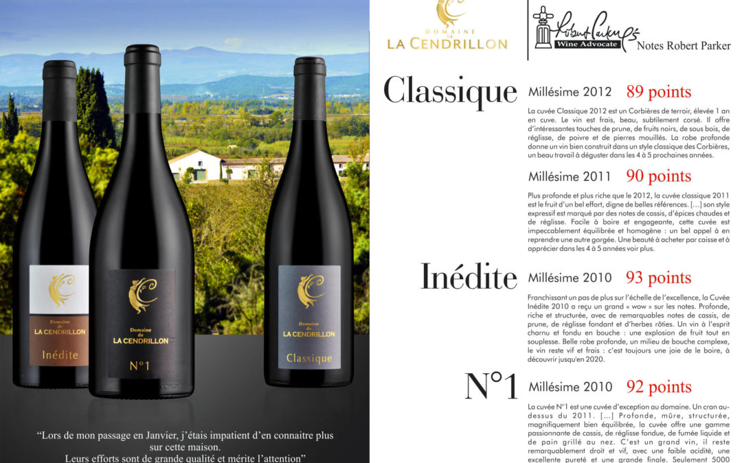 Domaine de la Cendrillon - Vins bio des Corbières - note sur Robert Parker Wine Advocate