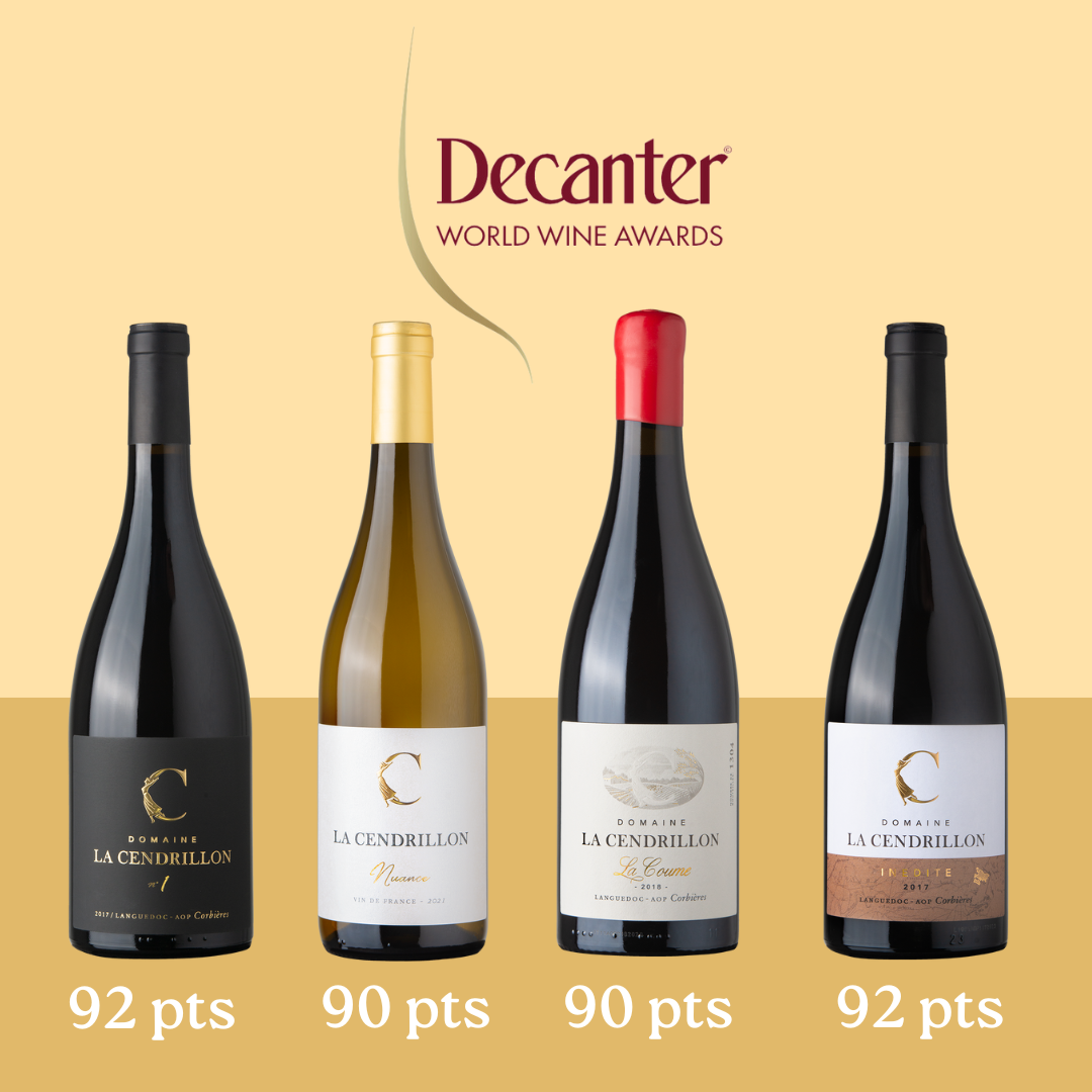 Domaine La Cendrillon - DECANTER WWA 2023 – De belles notes obtenues !